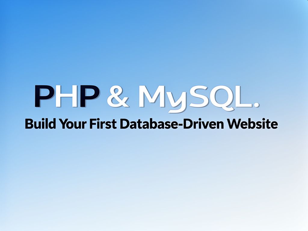 PHP & MySQL: Build Your First Database-Driven Website